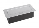StrongPower electric socket 2x 230V, 2x USB A/C, Schuko, silver