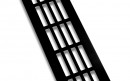 Ventilation grid 80/500mm black mat