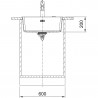 FRANKE Sink MRG 110-52 553 x 433mm cashmere