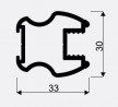 SEVROLL 02284 Gemini grab rail 2.7m silver