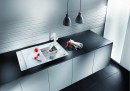 BLANCO 523236 Sink Axia III 5 SF coffee InFino with eccentric Silgranit PuraDur