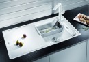 BLANCO 523236 Sink Axia III 5 SF coffee InFino with eccentric Silgranit PuraDur