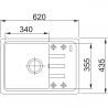 FRANKE Sink BSG 611-62 620 x 435mm matt black