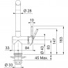 FRANKE Tap FN 6100.082 ACTIVE NEW sahara