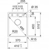 FRANKE Sink MRG 610-37 RTL 410 x 510mm white led