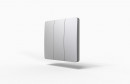 StrongLumio wireless kinetic switch (self-powered) - grey, 3 button