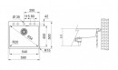 FRANKE Sink MRG 610-54 FTL 590 x 500mm white ice