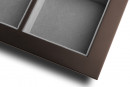 StrongWire jewellery insert with frame and damped slide , 800 mm, brown