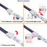 StrongLumio connector for LED strips 8mm - cable 2 line