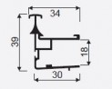 SEVROLL 01862 Prince 01 mounting rail 2.7m silver