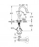 GROHE 30440DC0 Tap SCALA C-outlet with lift. shower with 3 supersteel jets