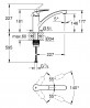 GROHE 30465DC0 Tap VIA low outlet supersteel