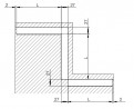 Edge Seal Strip Barier TL8-Set of End Caps (left + right) + Inner Corner 90°