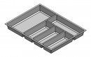 Cutlery tray Classico Kristall softTouch d. 45 W 60 (522 x 424 mm) black