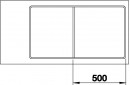BLANCO 523231 Sink Axia III 5 SF anthr. InFino with eccent. Silgranit PuraDur