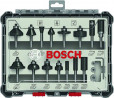 BOSCH 2607017471 15-piece set of cutters with shank dia. 6 mm