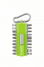 BOSCH 2607012002 Screwdriver bit set with carabiner (light green), 21 pieces