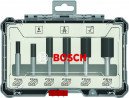BOSCH 2607017466 6-piece set of cutters, slotting cutters with 8 mm shank