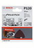 BOSCH 2608621687 Sanding paper 5 pcs F460 Best for Wood and Paint, P120, 93 mm