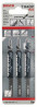 BOSCH 2608633A31 Saw blade for recipr.saw 3 pcs T 144 DP Precision for Wood