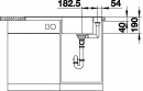 BLANCO 523225 Sink Axia III 5 SF anthr. InFino with eccent. Silgranit PuraDur