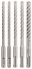 BOSCH 2608833911 5-piece hammer drill set SDS plus-5X, 6/6/8/8/10 mm