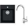 FRANKE Set T100Č SID 610-40 black + FP 9000.031