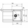 FRANKE Set T96Č OID 611-78 black + FP 9000.031