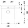 FRANKE Set T102Š SID 610 gray + FP 9000.031