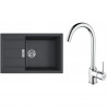 FRANKE Set T106Č S2D 611-78 XL black + FP 9000.031
