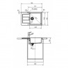 FRANKE Set T106Š S2D 611-78 XL gray + FP 9000.031