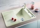 BLANCO 523187 Sink Axia III 45 S white InFino with eccentric Silgranit PuraDur
