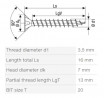 SPAX screw 3.5x16 countersunk head TXS, W, 4C MH, black zinc