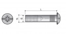 Nut connecting fittings VF01 FNL M4/27mm