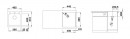 BLANCO 525222 Sink NAYA 45 anthracite without eccentric Silgranit