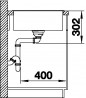 BLANCO 523180 Sink Axia III 45 S tartufo InFino with eccentric Silgranit PuraDur