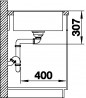 BLANCO 523199 Sink Axia III 45 SF anthr. InFino with eccent. Silgranit PuraDur