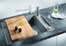 BLANCO 523196 Sink Axia III 45 SF white InFino with Silgranit PuraDur eccentric