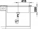 BLANCO 523148 Sink Subline 800-U tartufo InFino manual Silgranit PuraDur