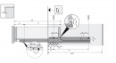 HETTICH 9135877 Quadro 25 450mm EB20 for pin SiSy L+P