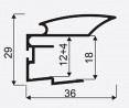 SEVROLL 05152 Alfa II mounting bar 16/18mm 2.7m gloss black