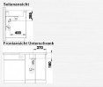 BLANCO 523140 Sink LANTOS XL 6 S-IF brushed stainless steel with eccentric