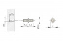 IF-Shelf support 5/5 Nickel