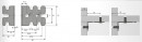 HETTICH 24832 Connecting angle 32 mm