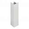 SCILM corner coupling/end cap 120 mm, brushed aluminium
