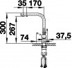 BLANCO 523129 Tap FONTAS II stainless steel imitation