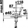 BLANCO 523129 Tap FONTAS II stainless steel imitation