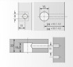 HETTICH 73458 Rastex 15 22 without trim, nickel-plated, bulk packaging