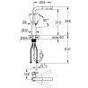 GROHE 30504GN0 Tap Essence L-spout brushed Cool Sunrise