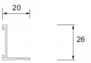 Sevroll 85261 angle 1.8m silver (22/1)